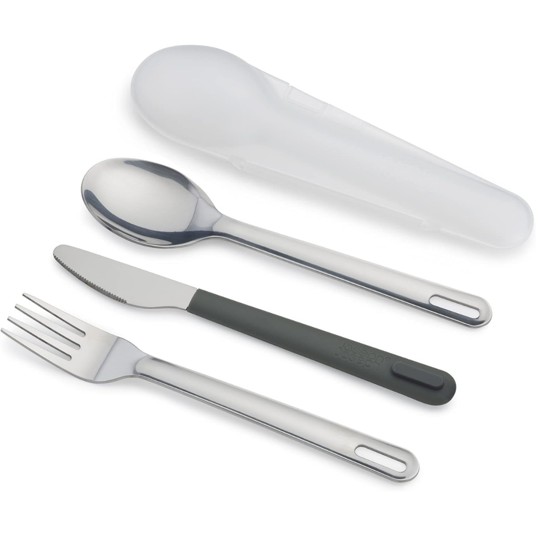 Joseph Joseph GoEat Stainless-steel Cutlery Set (Grey) - Red Rhino