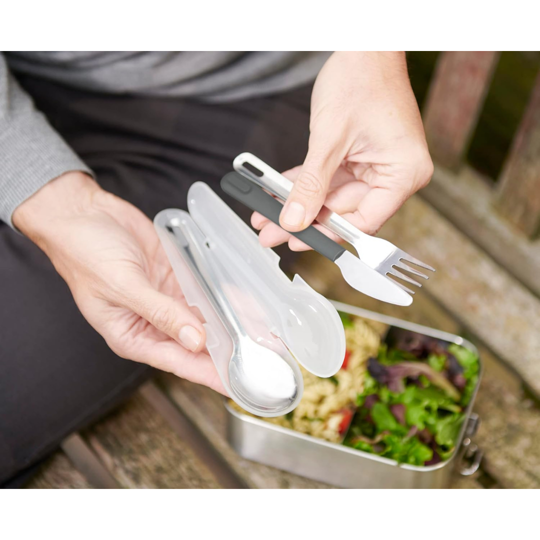Joseph Joseph GoEat Stainless-steel Cutlery Set (Grey) - Red Rhino