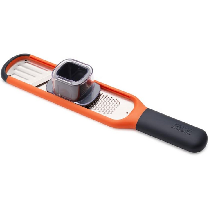 Joseph Joseph Handi-Grate 2-in-1 Mini Grater and Slicer - Orange - Red Rhino