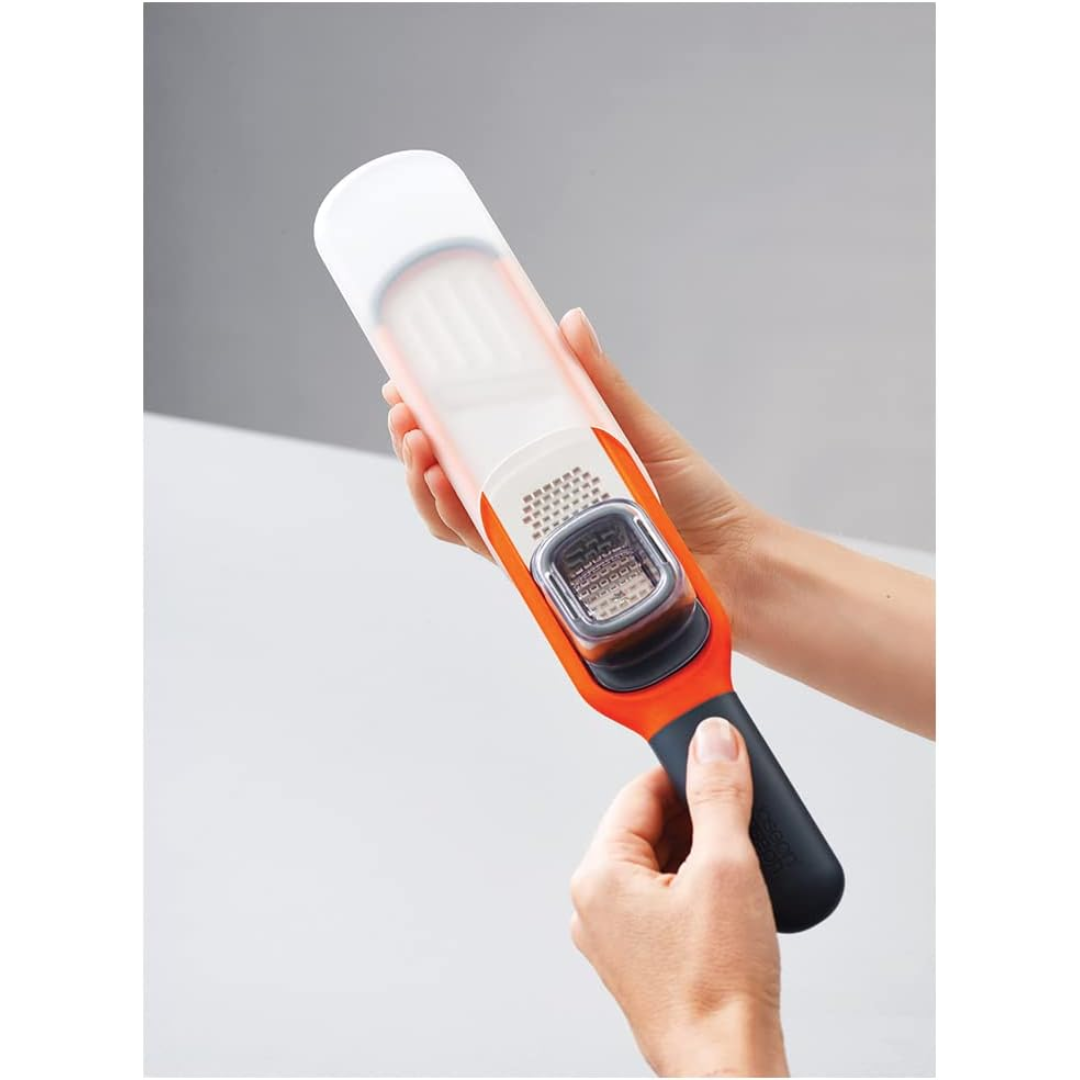 Joseph Joseph Handi-Grate 2-in-1 Mini Grater and Slicer - Orange - Red Rhino