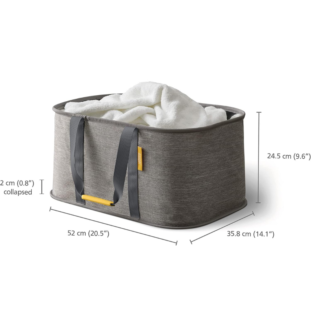 Joseph Joseph Hold-All Collapsible Laundry Basket Grey - Red Rhino