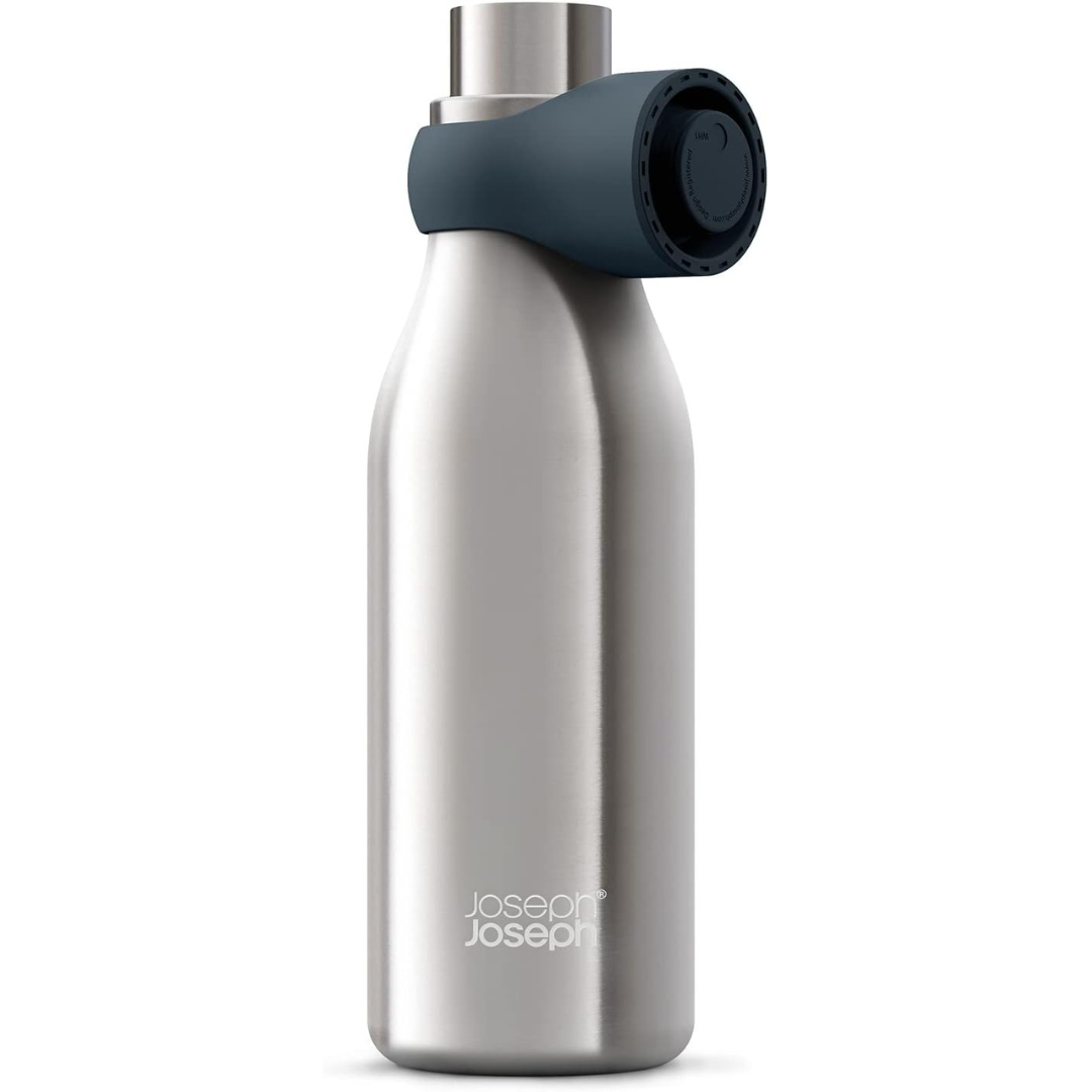 Joseph Joseph Loop Water Bottle 500Ml - [Steel/Grey] - Red Rhino