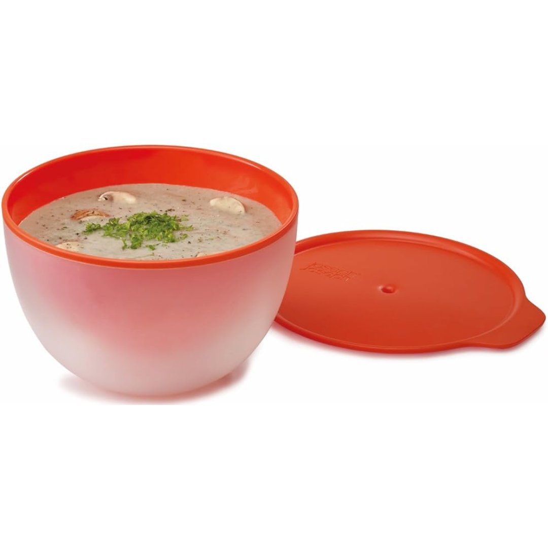 Joseph Joseph M-Cuisine Cool-Touch Microwave Bowl - Stone/Orange - Red Rhino