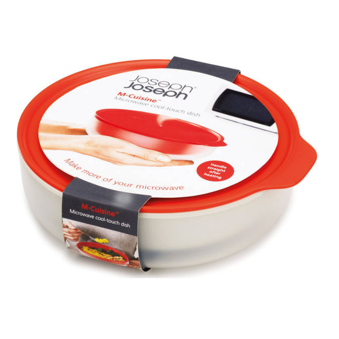 Joseph Joseph M-Cuisine Cool Touch Microwave Dish - Stone/Orange-45006 - Red Rhino