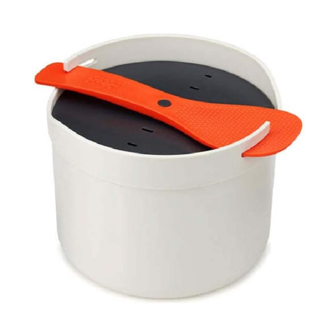 Joseph Joseph M-Cuisine Microwave Rice and Grain Cooker - Stone/Orange - Red Rhino