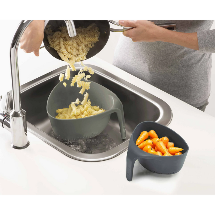 Joseph Joseph Nest Colanders - Grey - Red Rhino