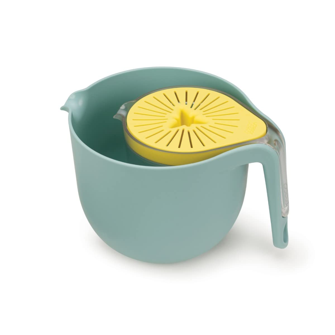 Joseph Joseph Nest Trio 3-piece Food Preparation Set (jug, bowl & juice) - Red Rhino