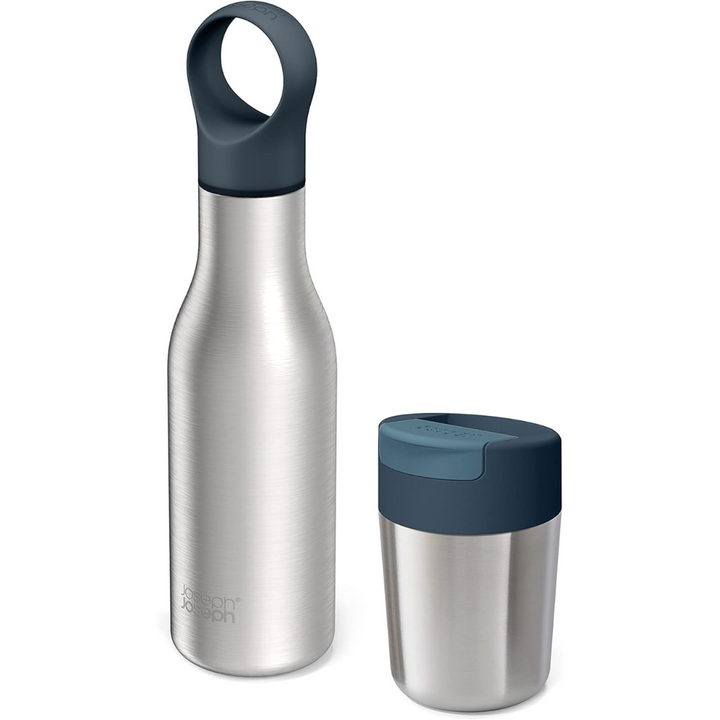 Joseph Joseph Refill Re-Use Repeat Mug & Bottle Set [Steel] - Red Rhino