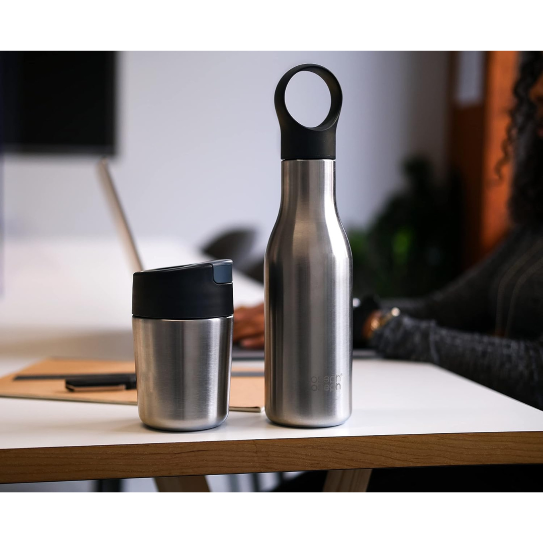 Joseph Joseph Refill Re-Use Repeat Mug & Bottle Set [Steel]