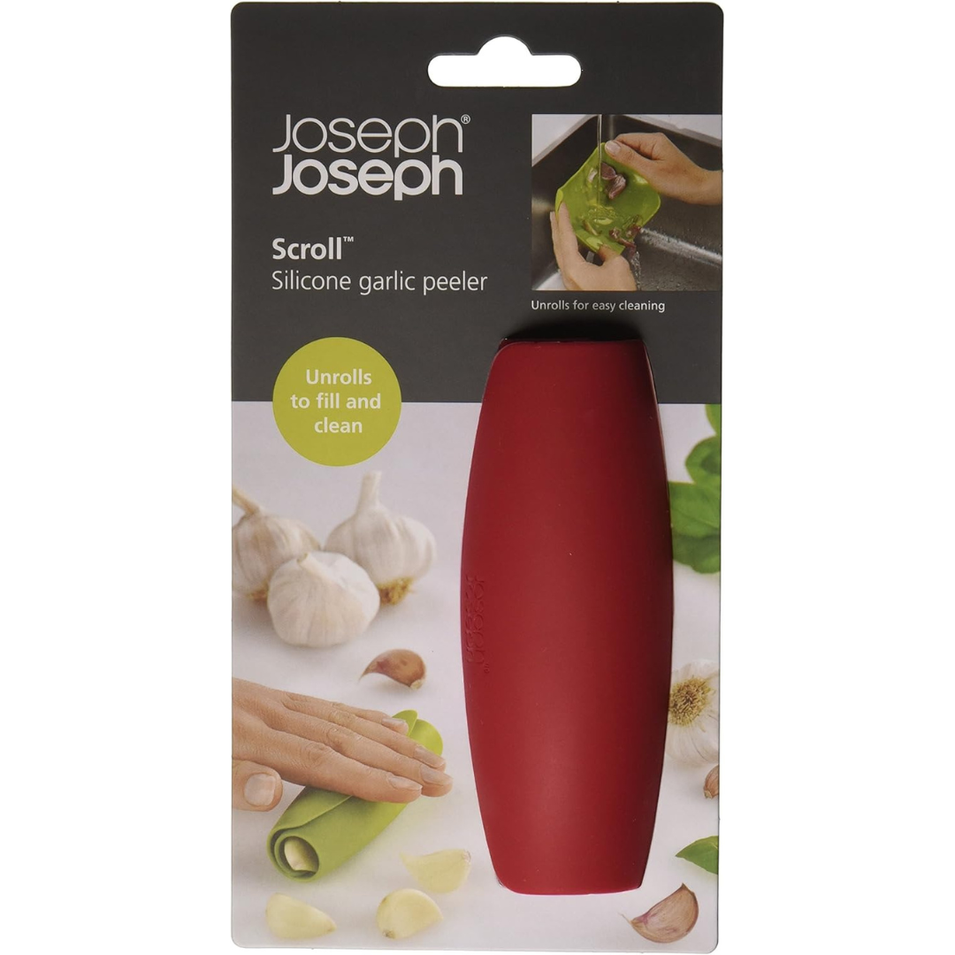 Joseph Joseph Scroll Garlic Peeler - Red - Red Rhino