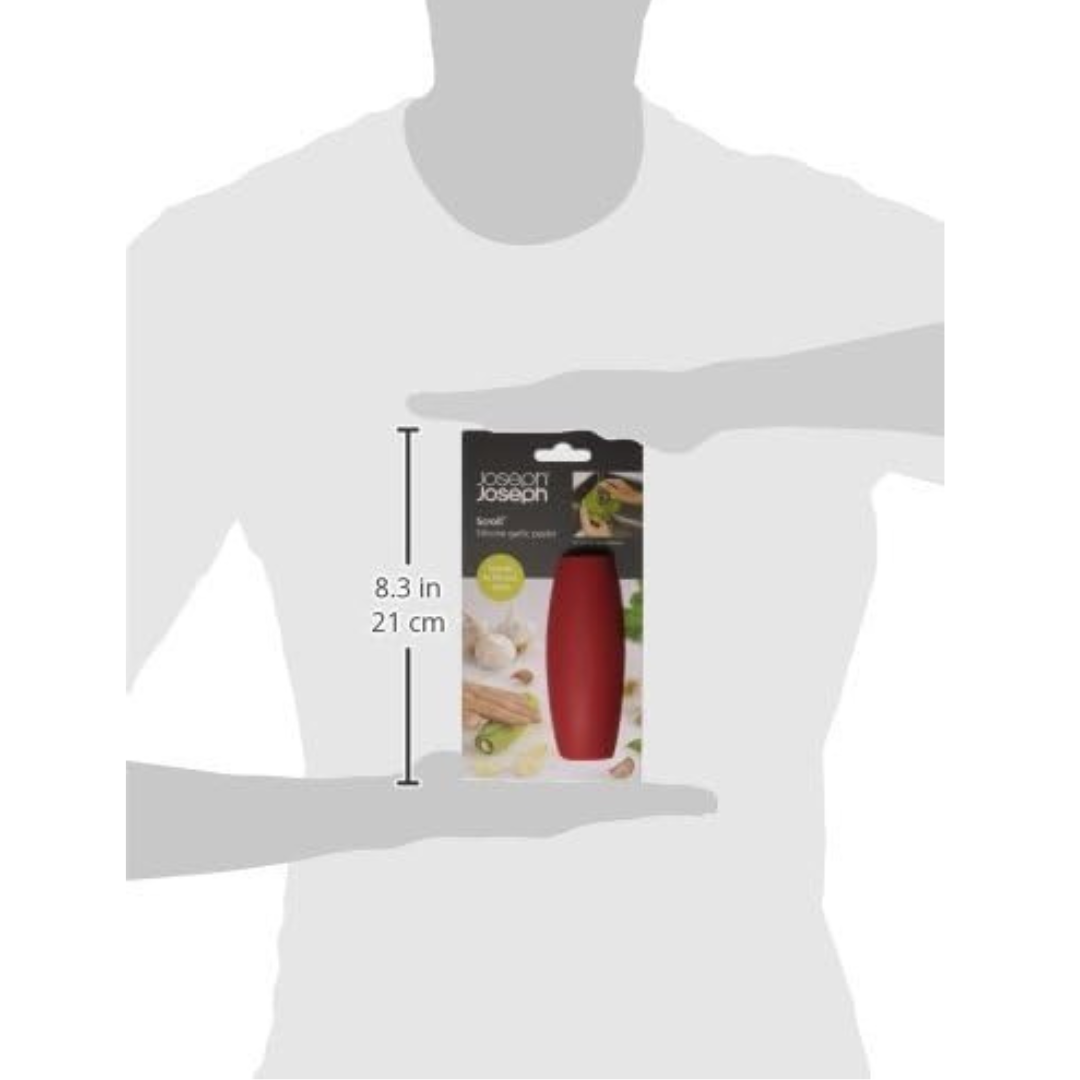 Joseph Joseph Scroll Garlic Peeler - Red - Red Rhino