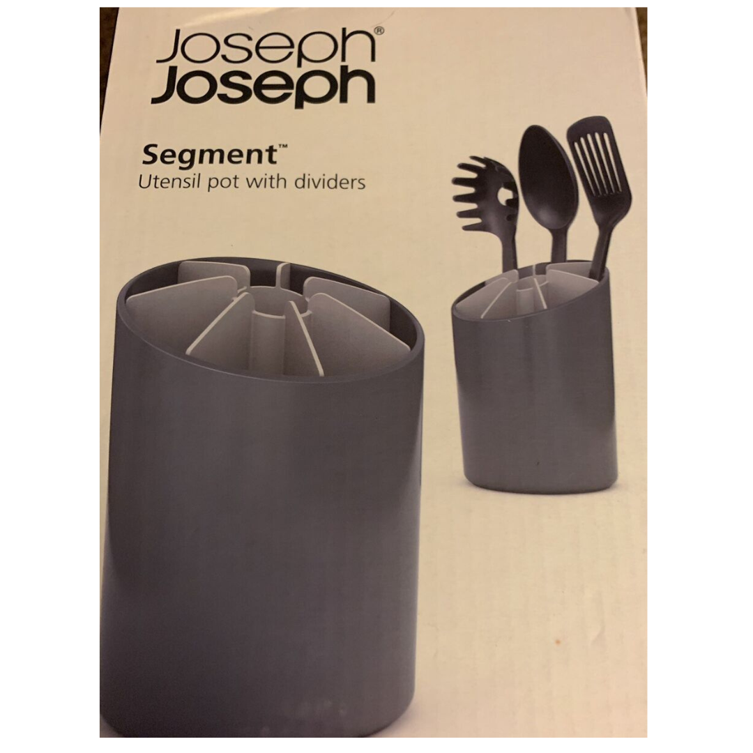 Joseph Joseph Segment Utensil Pot Dark Grey/Grey - Red Rhino