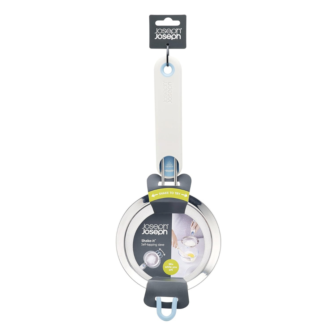 Joseph Joseph Shake-it Self-tapping sieve Small - White - Red Rhino