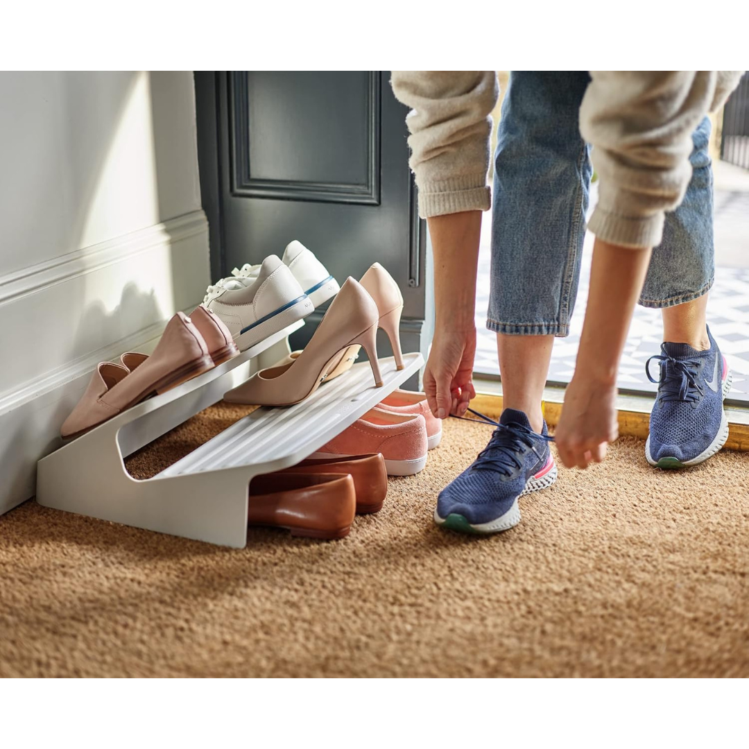 Joseph Joseph Shoe-In Large Shoe Rack (Ecru) - Red Rhino