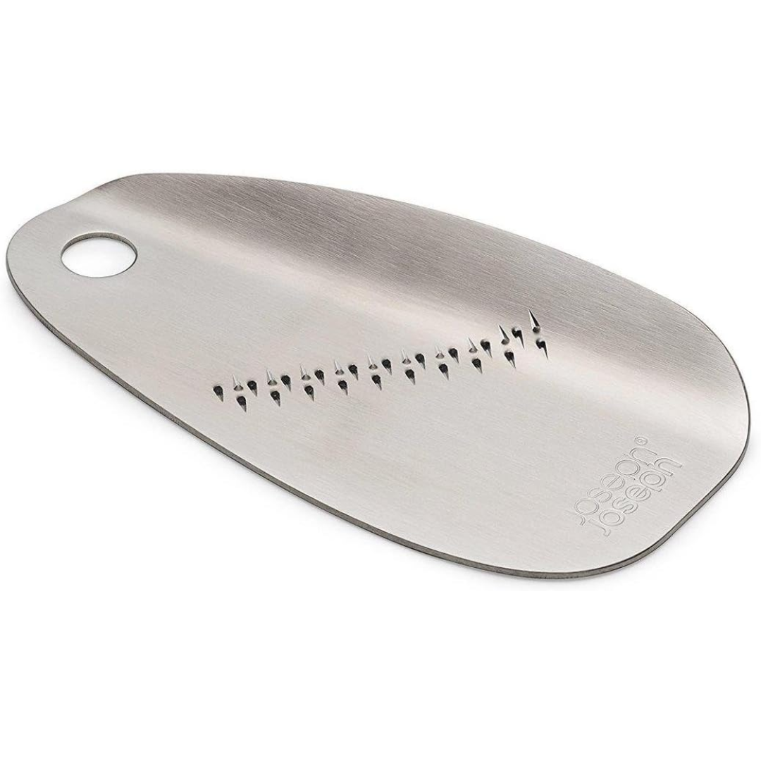 Joseph Joseph Shred-line Garlic & Ginger Grater - Stainless steel - Red Rhino