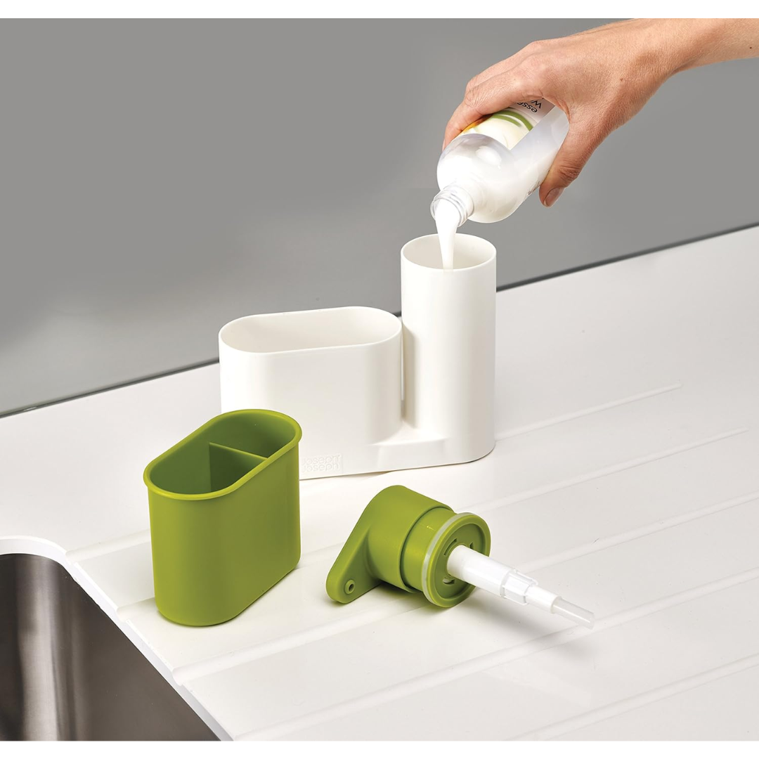 Joseph Joseph SinkBase Plus White Green 85082, alternate view