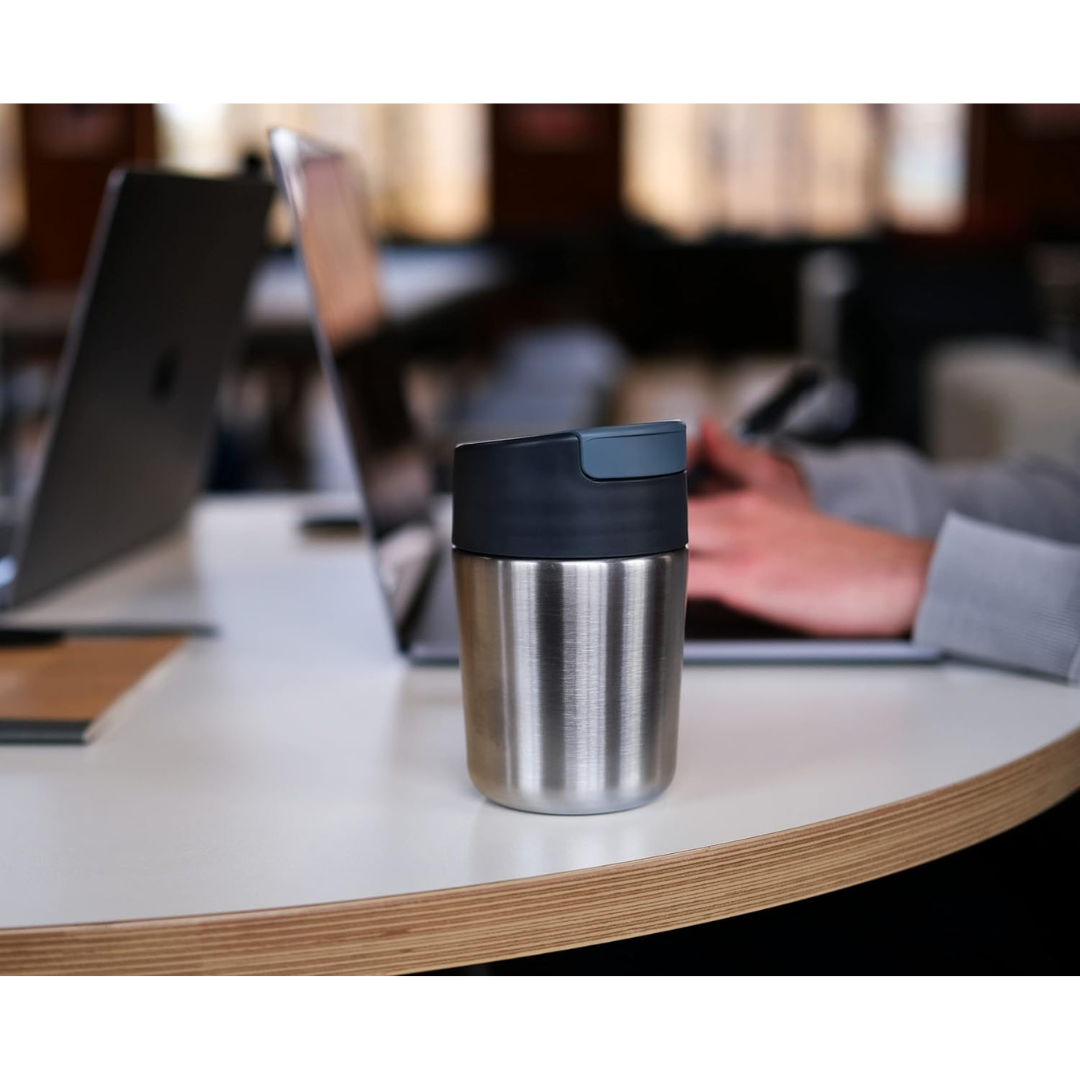 Joseph Joseph Slipp Steel Travel Mug 340ml [Anthracite] - Red Rhino