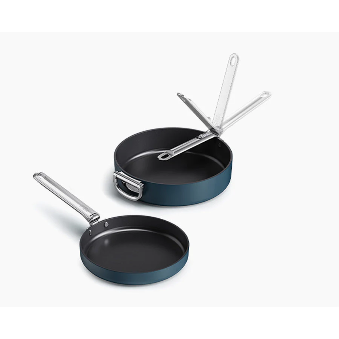 Joseph Joseph Space 2-Piece Non-Stick Frying Pan Set - Red Rhino