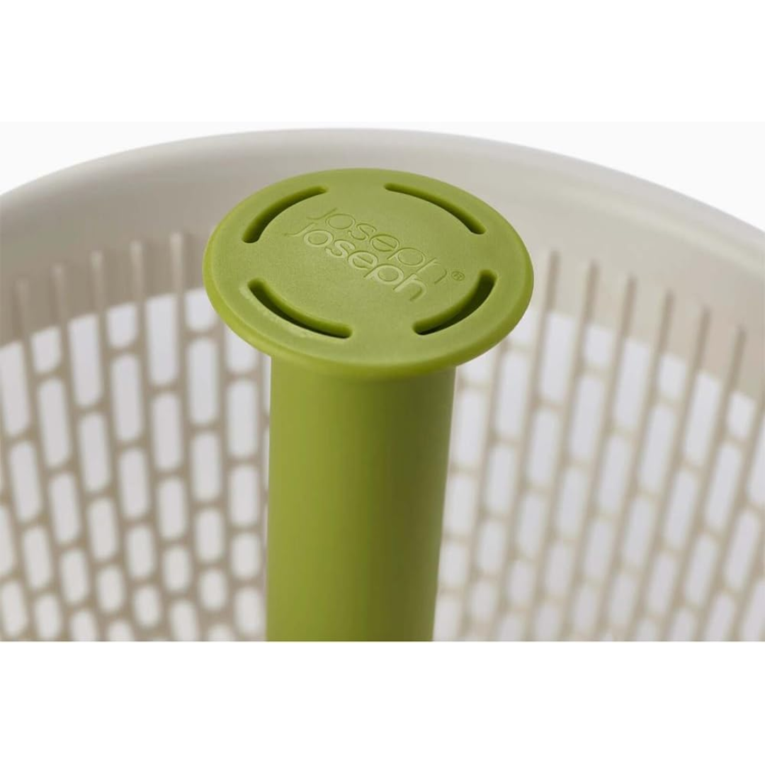 Joseph Joseph Spindola Salad-spinning Colander (W/Grn) - Red Rhino