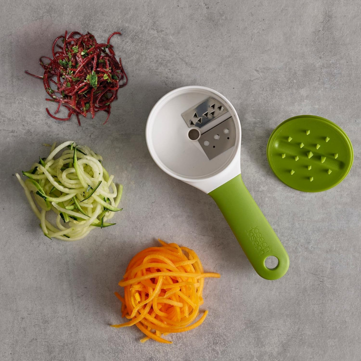 Joseph Joseph SpiroGo Compact Spiralizer - Green - Red Rhino