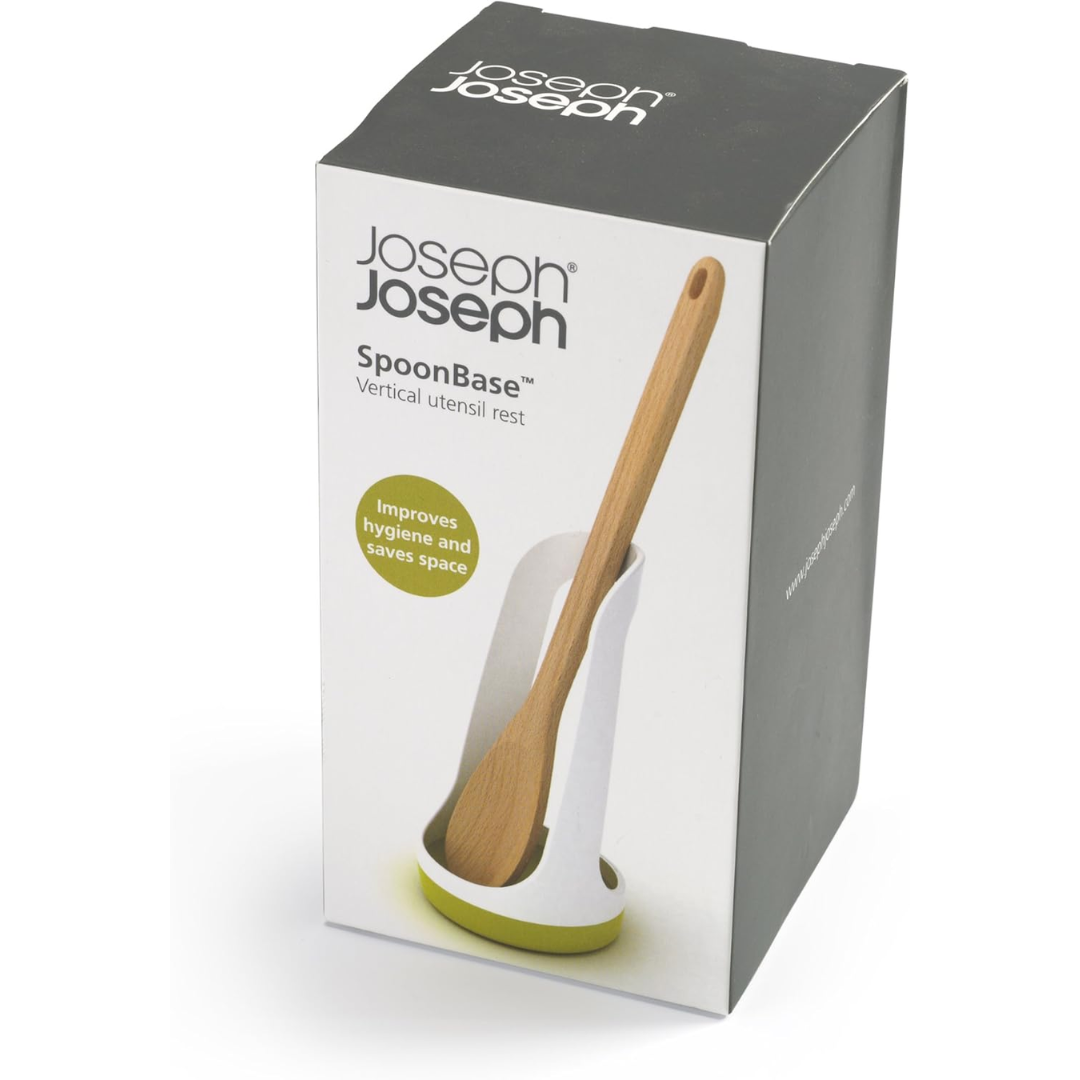 Joseph Joseph Spoon Base Utensil Rest White / Green - Red Rhino