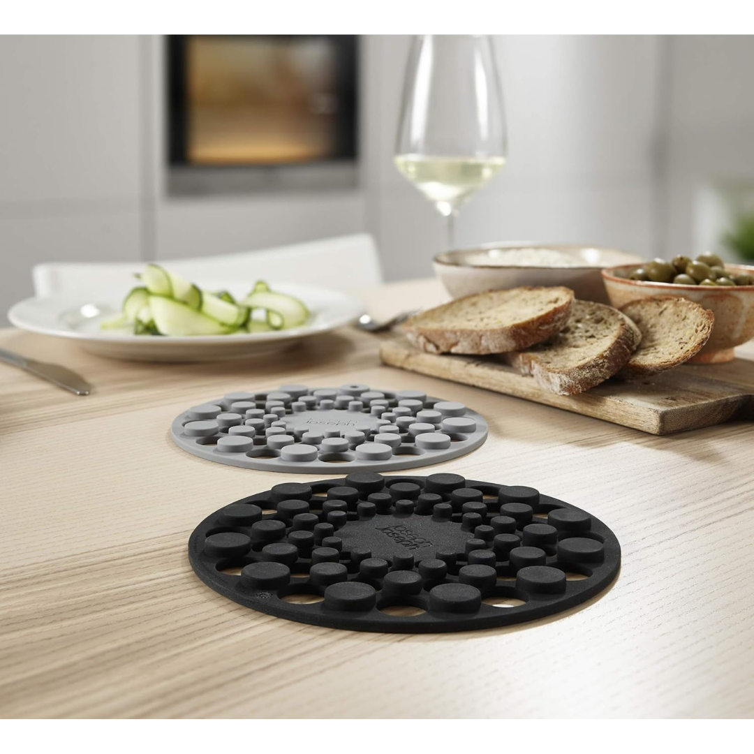 Joseph Joseph Spot-On 2-pc Silicone Trivets (Grey) - Red Rhino