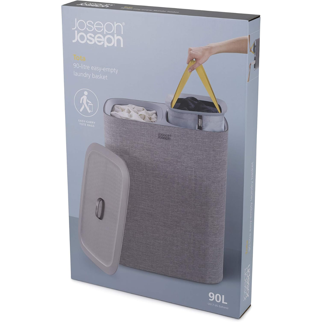 Joseph Joseph Tota 90L Laundry Basket[Grey] - Red Rhino