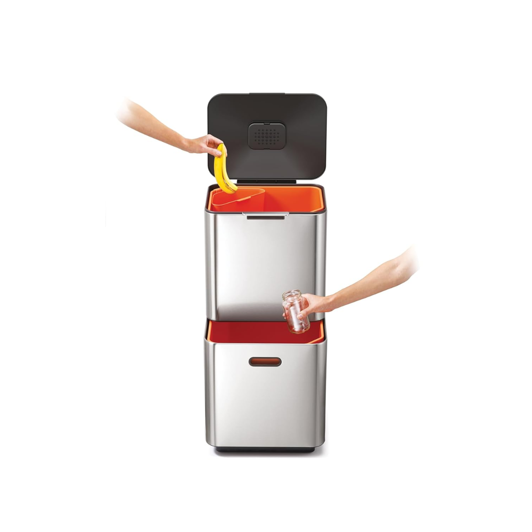 Joseph Joseph Totem Compact 40-litre Waste Separation Unit - Stone - Red Rhino