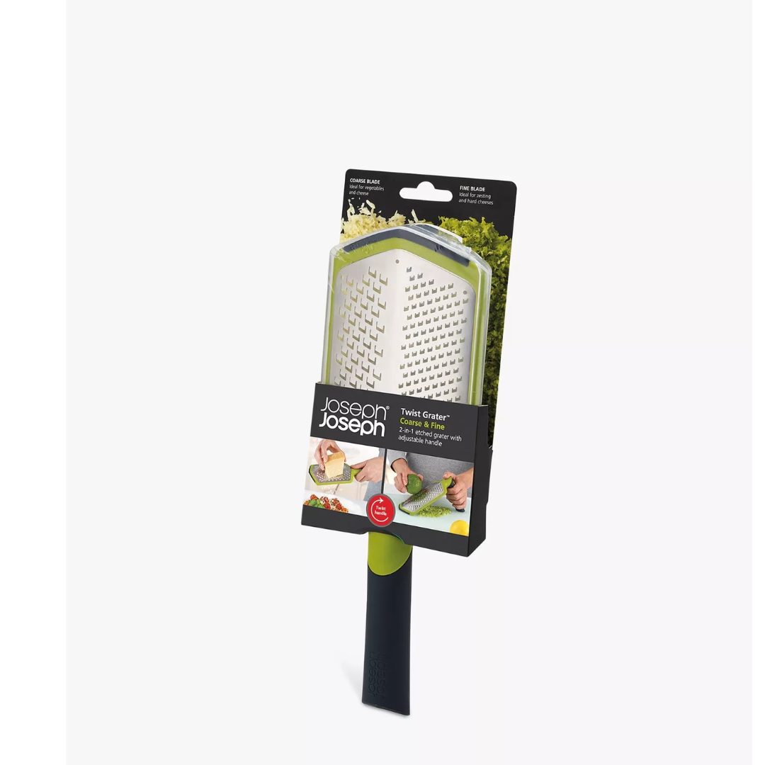 Joseph Joseph Twist Grater - Coarse & fine - Red Rhino