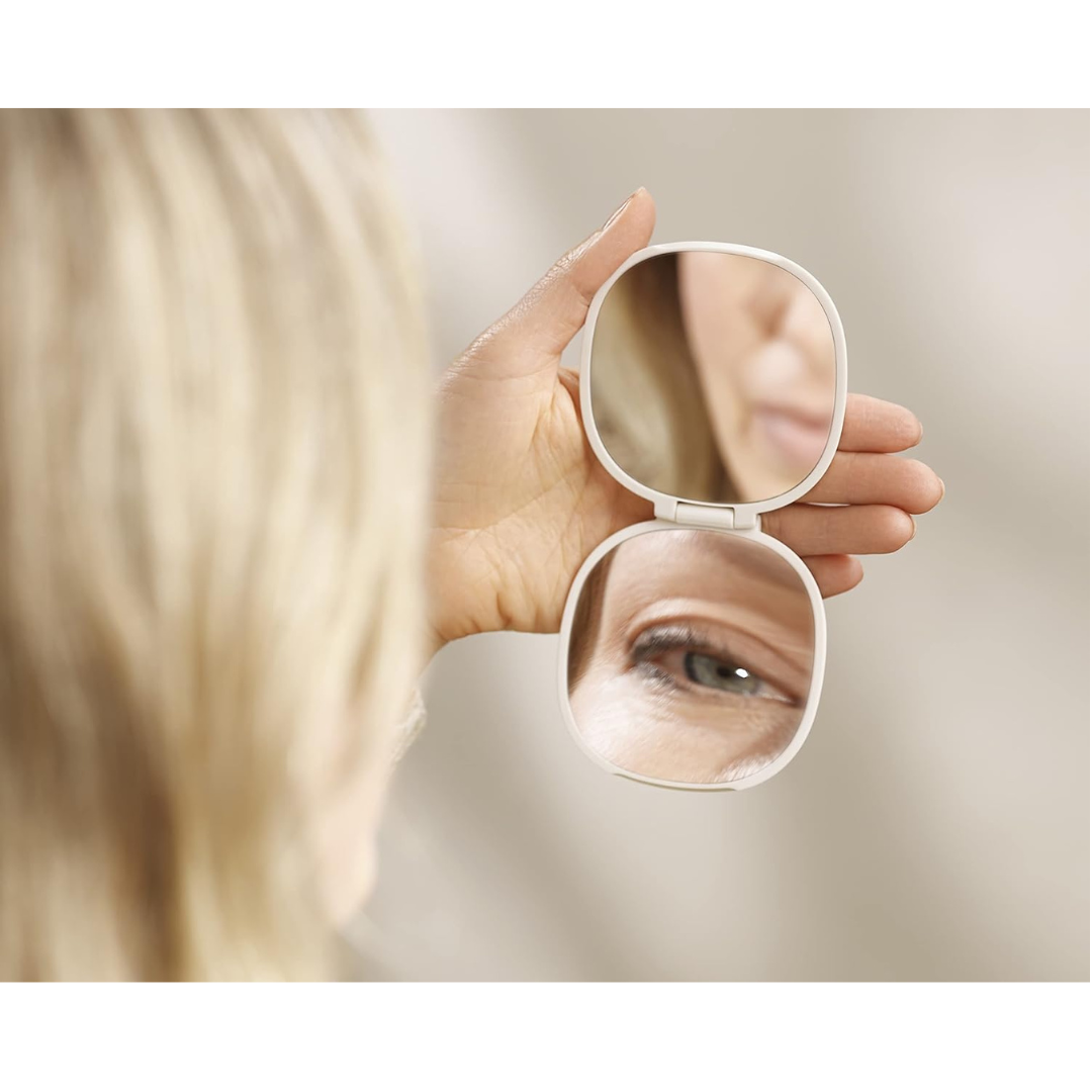Joseph Joseph Viva 2-in-1 Compact mirror (Shell) - Red Rhino