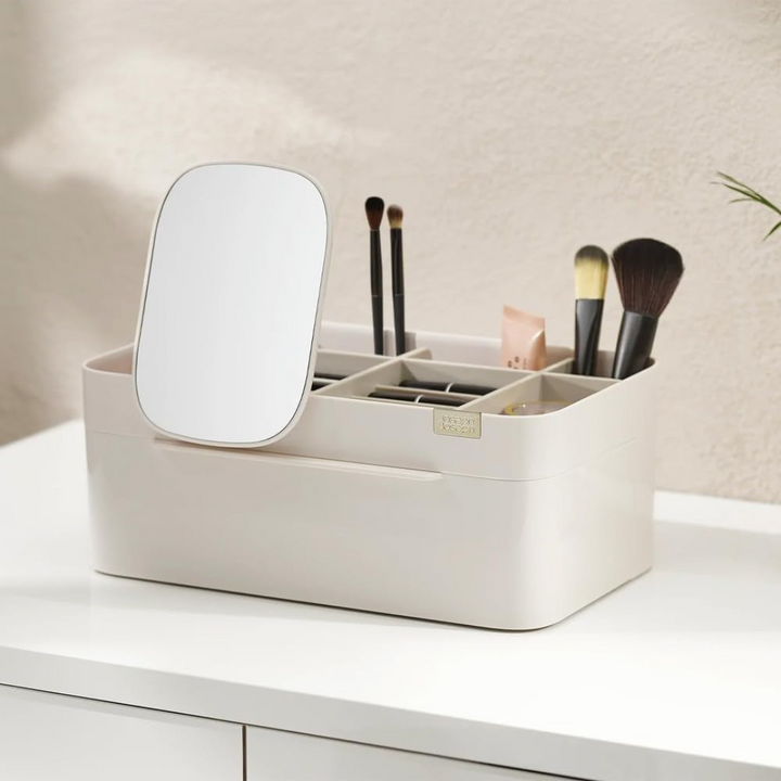 Joseph Joseph Viva Pedestal Mirror W/Storage[Shell] - Red Rhino