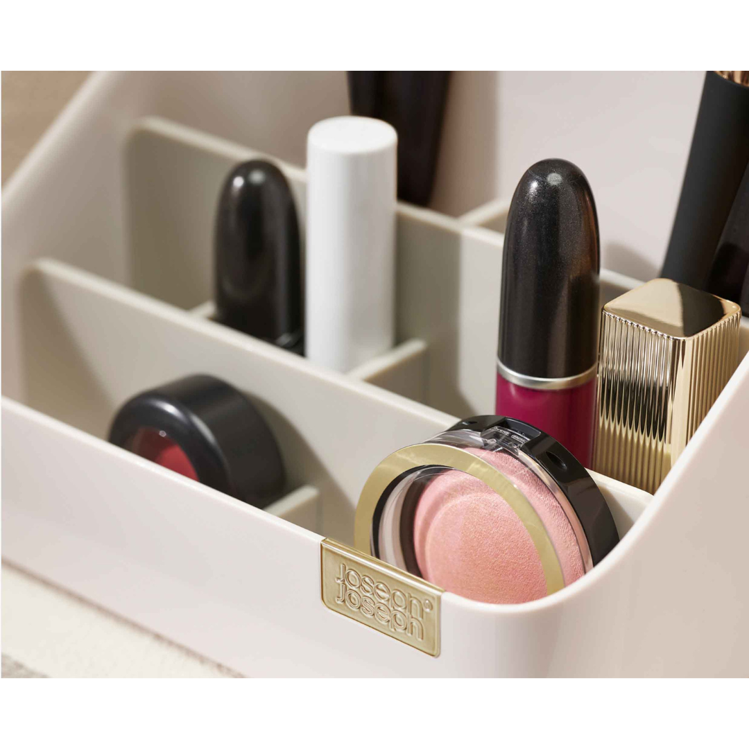 Joseph Joseph Viva Tiered Cosmetic Organiser - Shell - Red Rhino