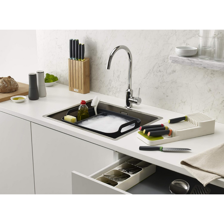 Joseph Joseph Wash&Drain Bowl (Grey/Grey) - Red Rhino