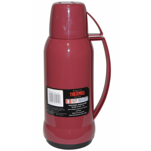 Jupiter Glass Vacuum Flask 1.0L Red