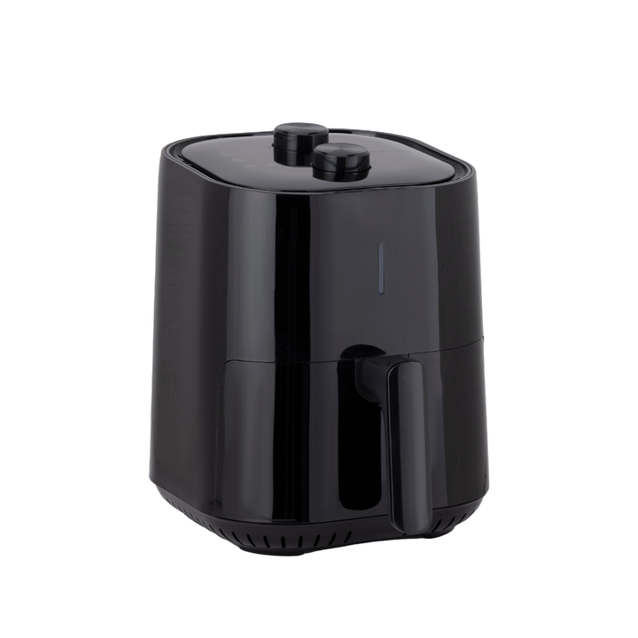 Krypton 3.5L 1400W black air fryer, front view