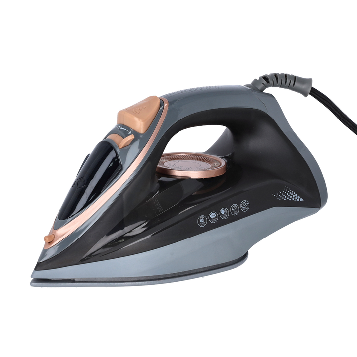 Krypton Ceramic Steam Iron 2400W with 220ml Water Tank - Red Rhino