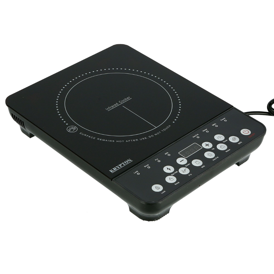 Krypton Digital Infrared Cooker 2000W Power, 10-Level Control - Red Rhino