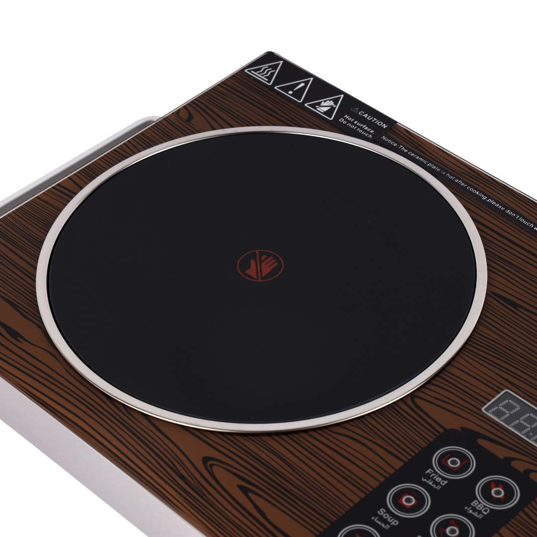 Krypton Digital Infrared Cooker 2000W Power with Adjustable Temperature Control - Red Rhino
