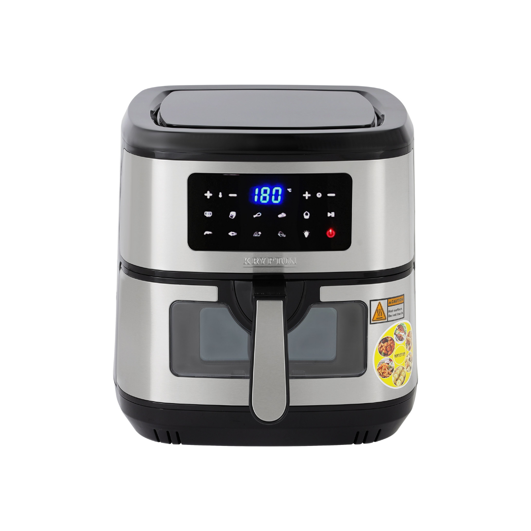 Krypton 7.5L 2150W double-heating digital air fryer, front view
