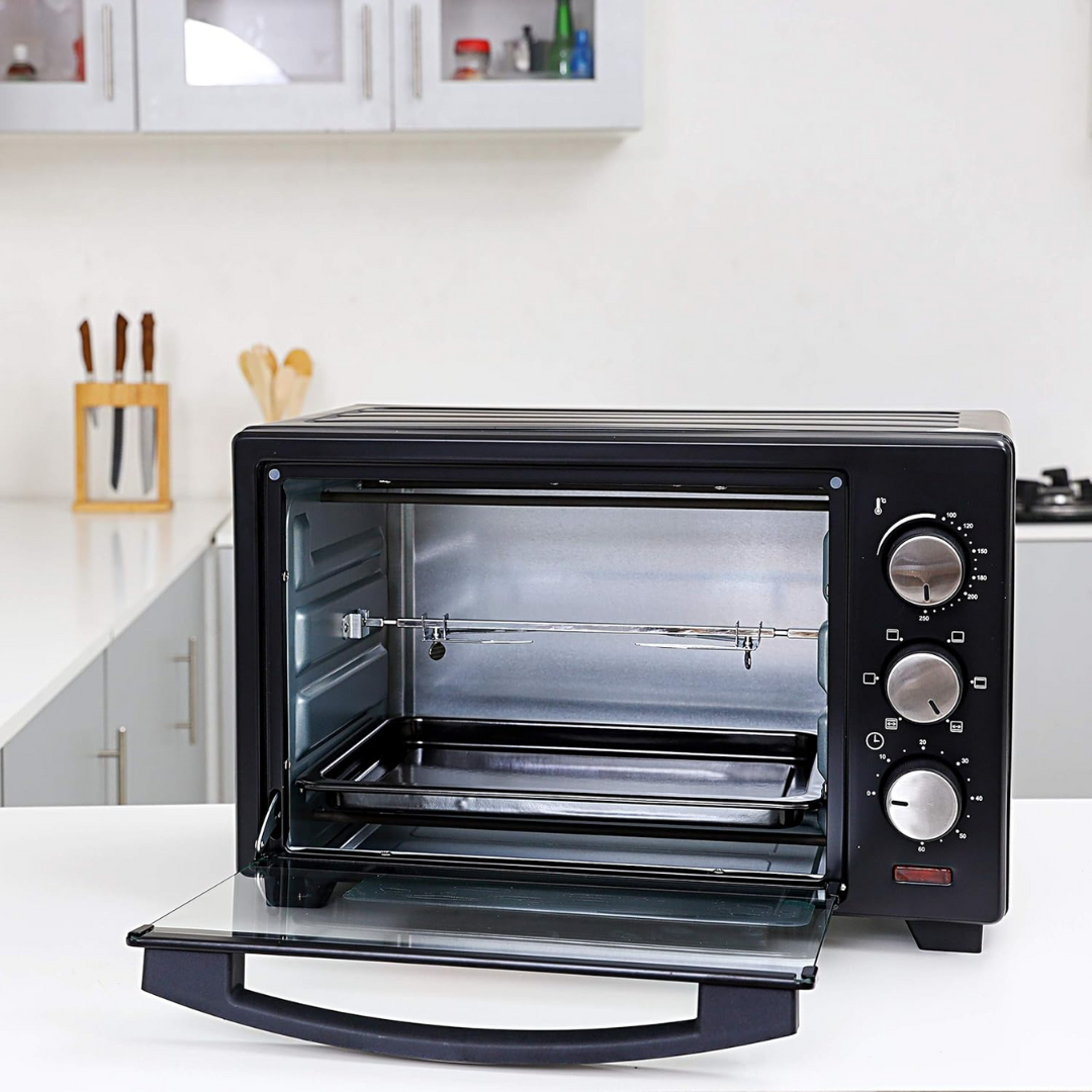 Krypton electric oven, open-door view