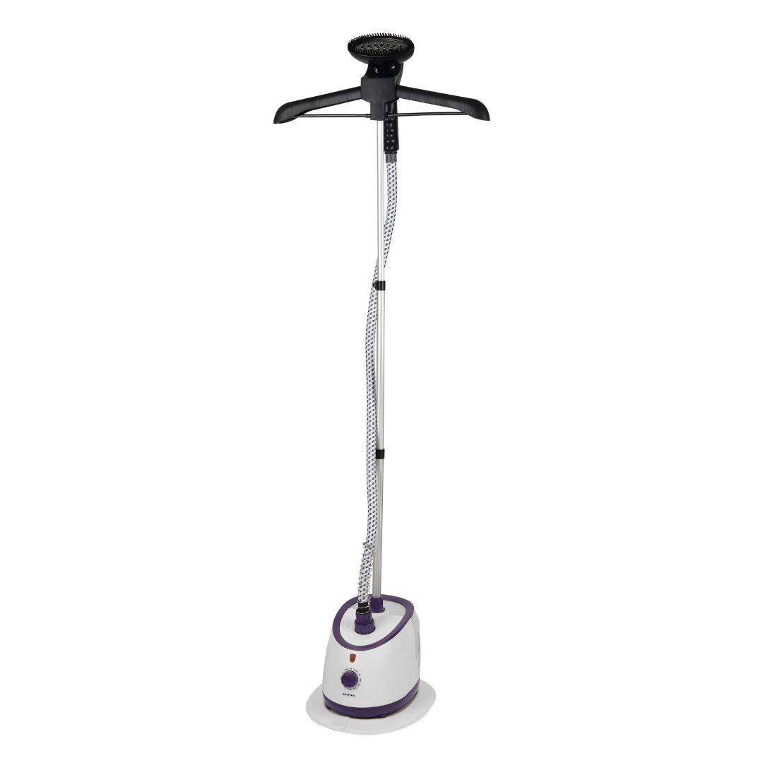 Krypton 1.7L white garment steamer, front view