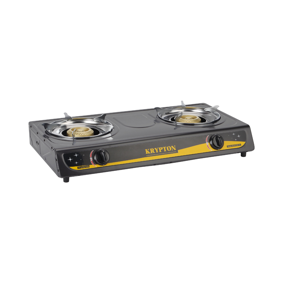 Krypton double-burner gas cooker, alternate view
