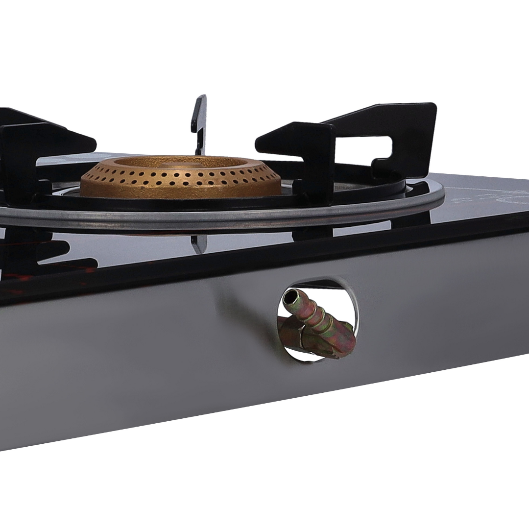 Krypton double-burner gas cooker, use view