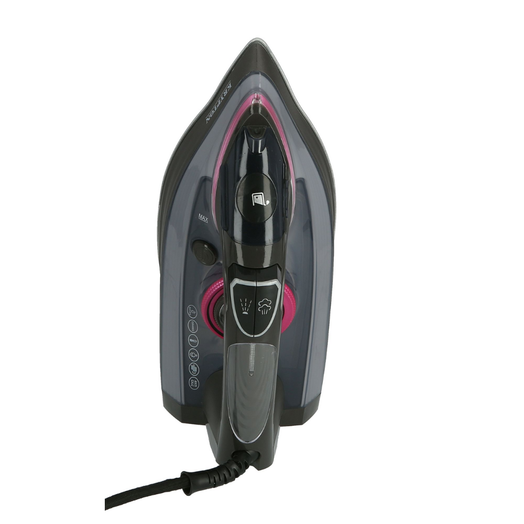Krypton steam iron, non-stick soleplate detail