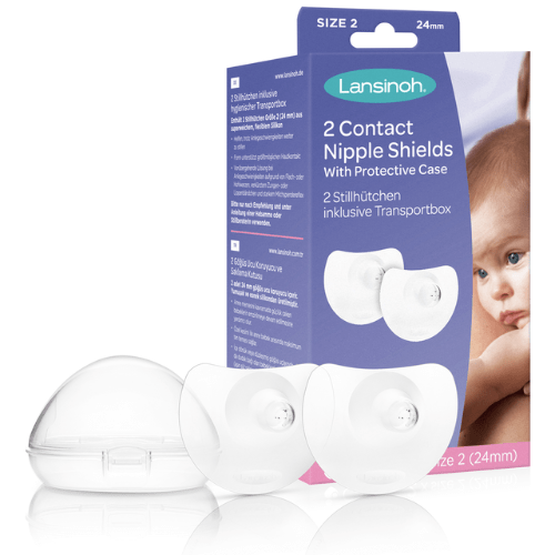 Lansinoh Contact Nipple Shields 2 -24mm 70173 - Red Rhino