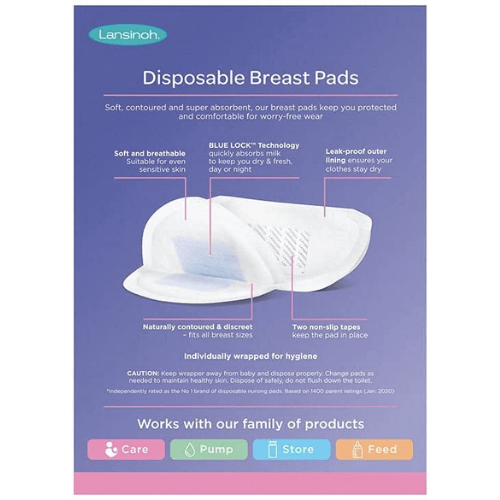 Lansinoh Disposable Nursing Pads - 60 pack- 44265 - Red Rhino