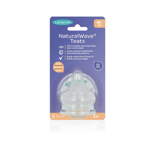 Lansinoh NaturalWave Medium Flow Teats - 2 pcs 75910 - Red Rhino