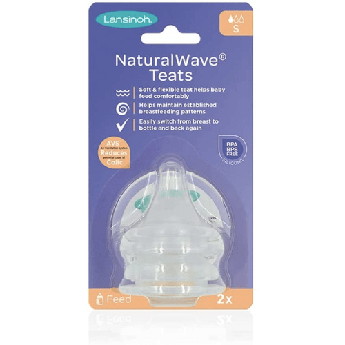 Lansinoh NaturalWave Slow Flow Teats (Pack of 2) 75900 - Red Rhino