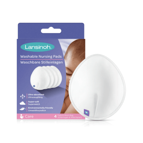Lansinoh Washable Nursing Pads - 4 pack & Wash Bag-20382 - Red Rhino