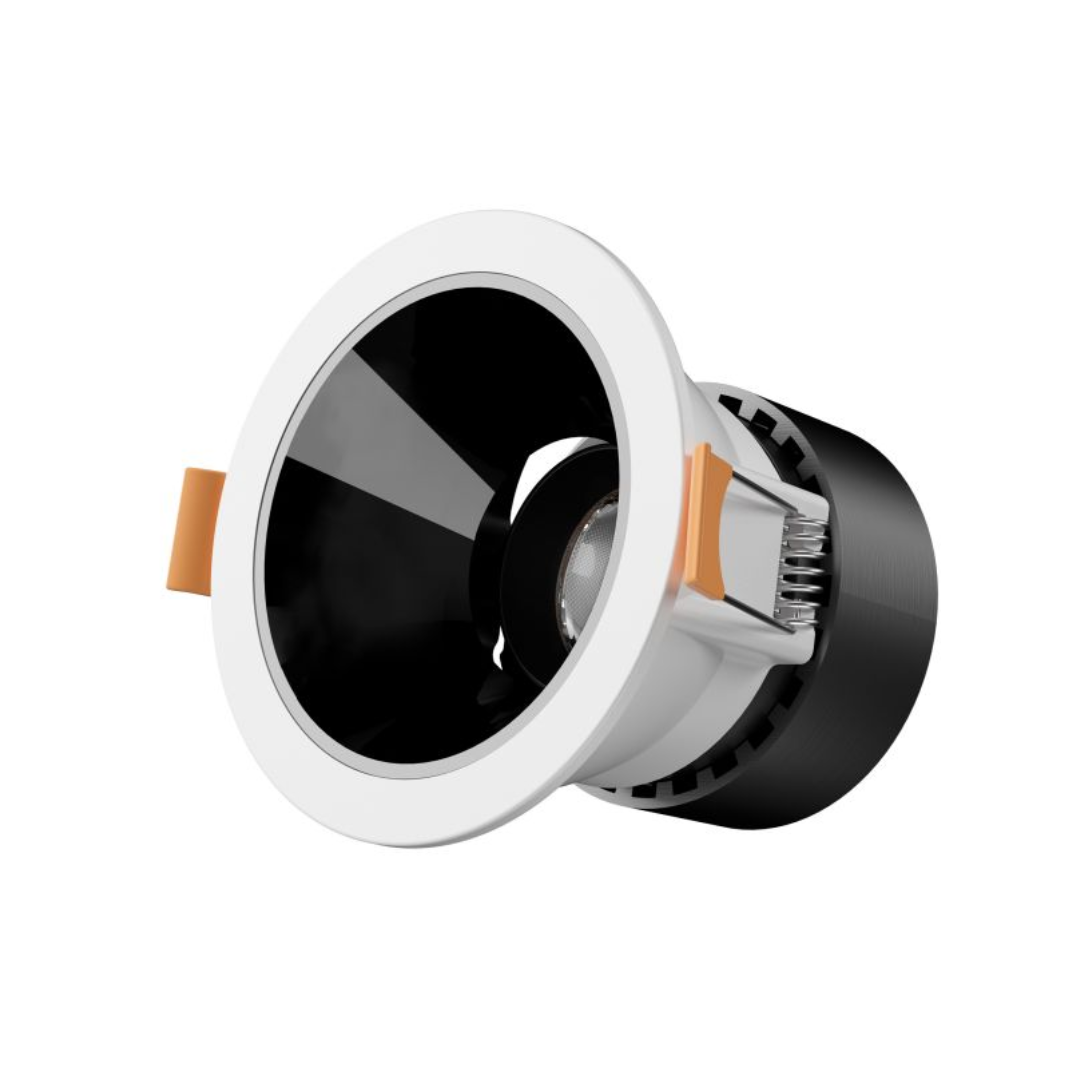 Liper 10W Adjustable Recessed LED Downlight D88mm 3CCT Selectable White Finish - Red Rhino